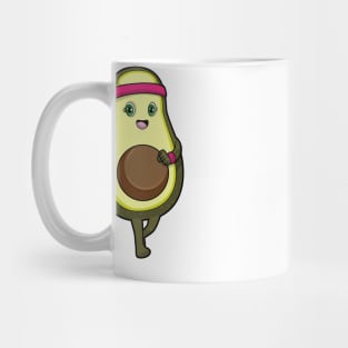 Avocado at Jogging with Headband Mug